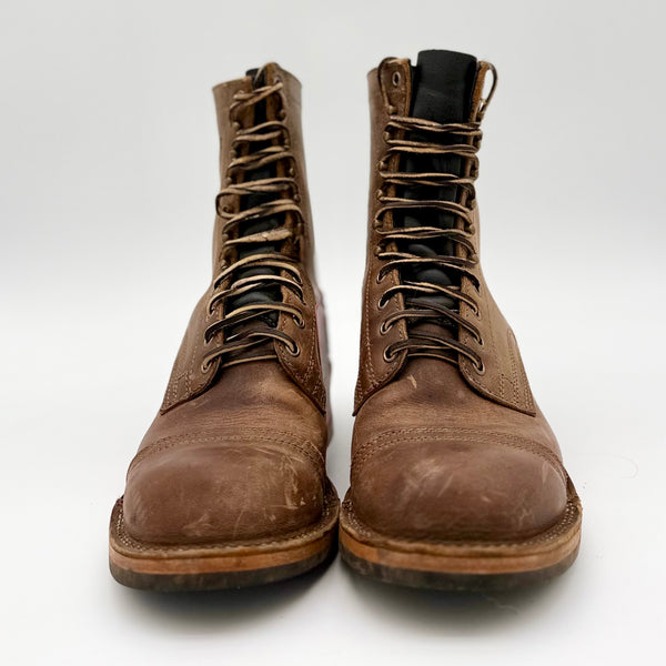 Used Drew's 8" Rowdy Toe Cap Size 10D - Drew's Boots - Drew's Boots