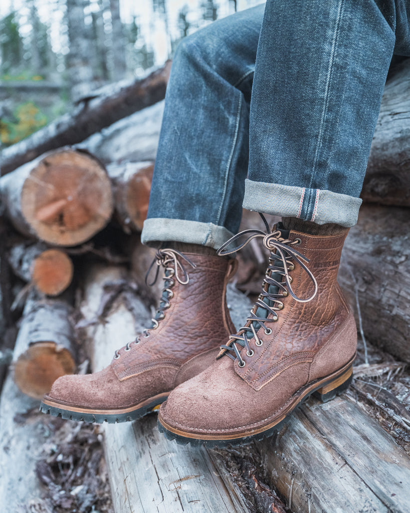 Drews 8-inch Logger Bison - Drew's Boots - Drew's Boots