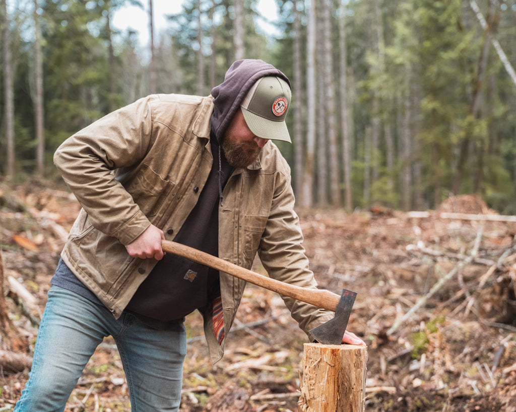 Drew's Shovel and Pulaski Trucker Hat - Richardson - Drew's Boots