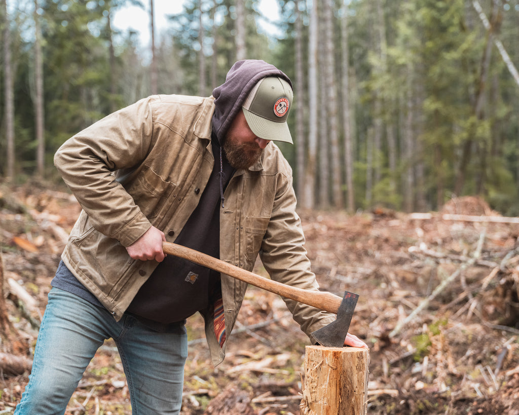 Drew's Shovel and Pulaski Trucker Hat - Richardson - Drew's Boots