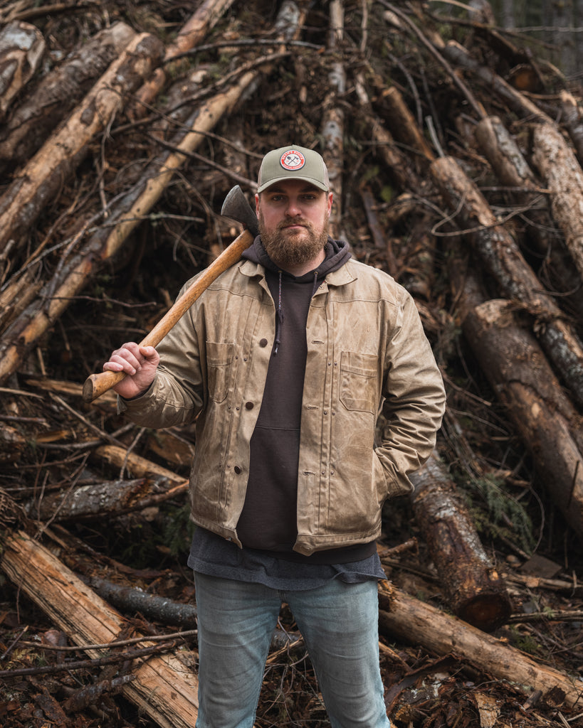 Drew's Shovel and Pulaski Trucker Hat - Richardson - Drew's Boots