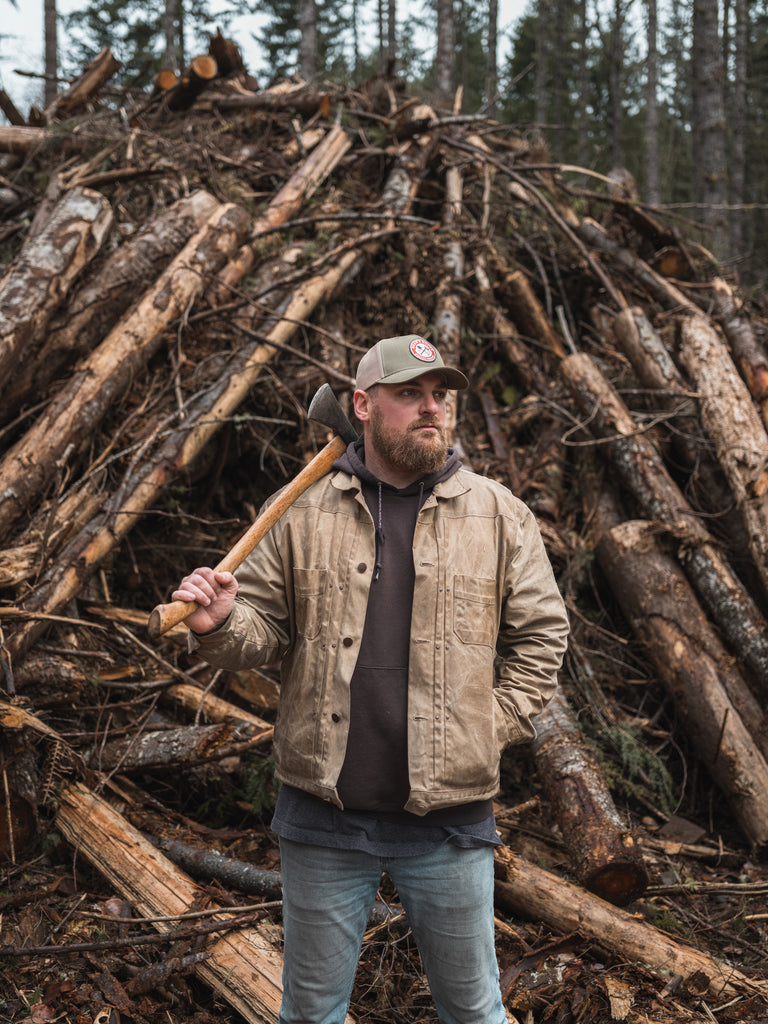 Drew's Shovel and Pulaski Trucker Hat - Richardson - Drew's Boots