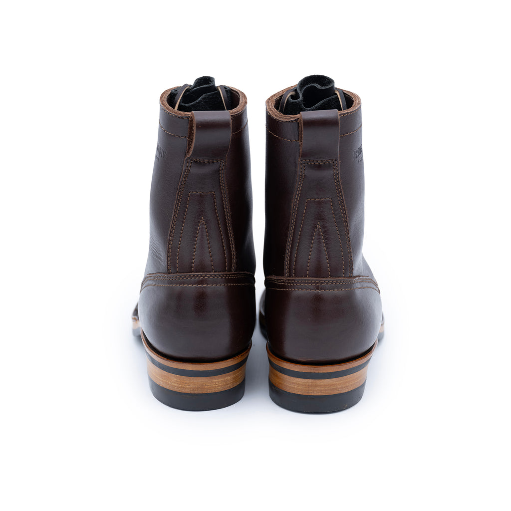 Drew_s_8-Inch_Logger_work_boots_-_Brown_Smooth_430_MINI_LUG_SOLE leather work boots