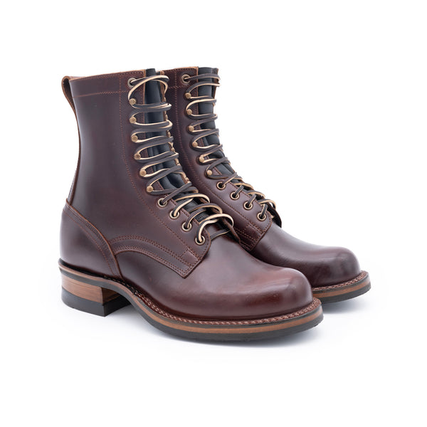 drews boots 8 inch contractor leather work boots plain toe