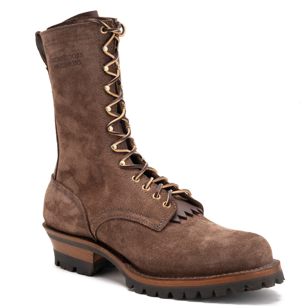 Drew's Boots Women's All Brown Roughout Style# WDROP10V - Drew's Boots - Drew's Boots