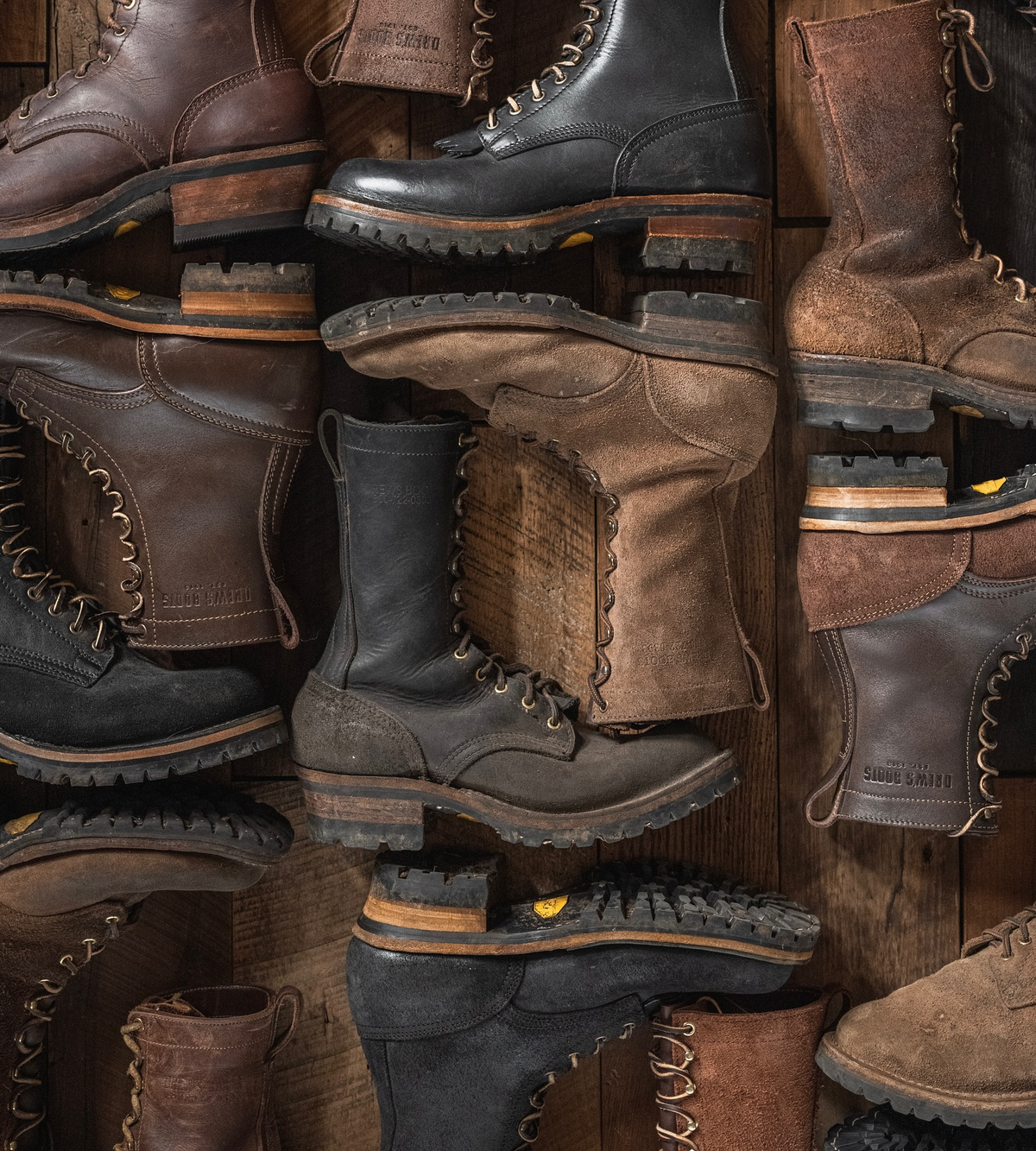 Drew's Lace-to-Toe Roughout - #DRLTT10VRO | Drew's Boots