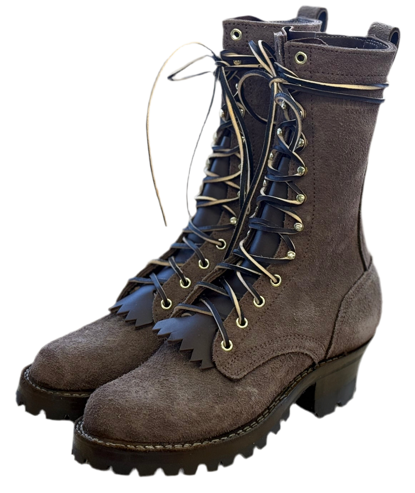 Drew's 10" Elk Tan Roughshot Men's Size 7.5A, Women's Size 8.5B - Drew's Boots - Drew's Boots