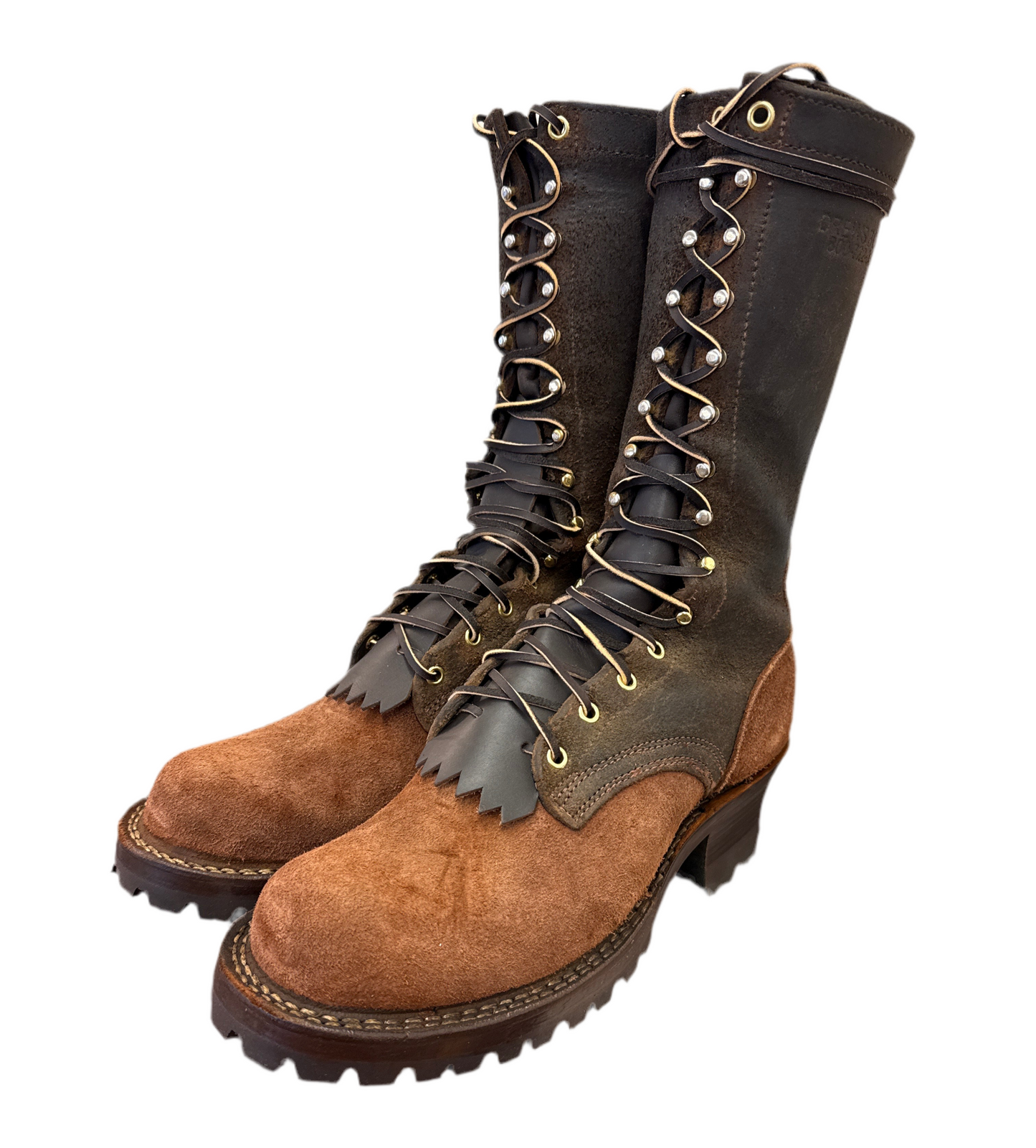 Rebuilt Drew's 12" Roughshot Size 10D - Drew's Boots - Drew's Boots