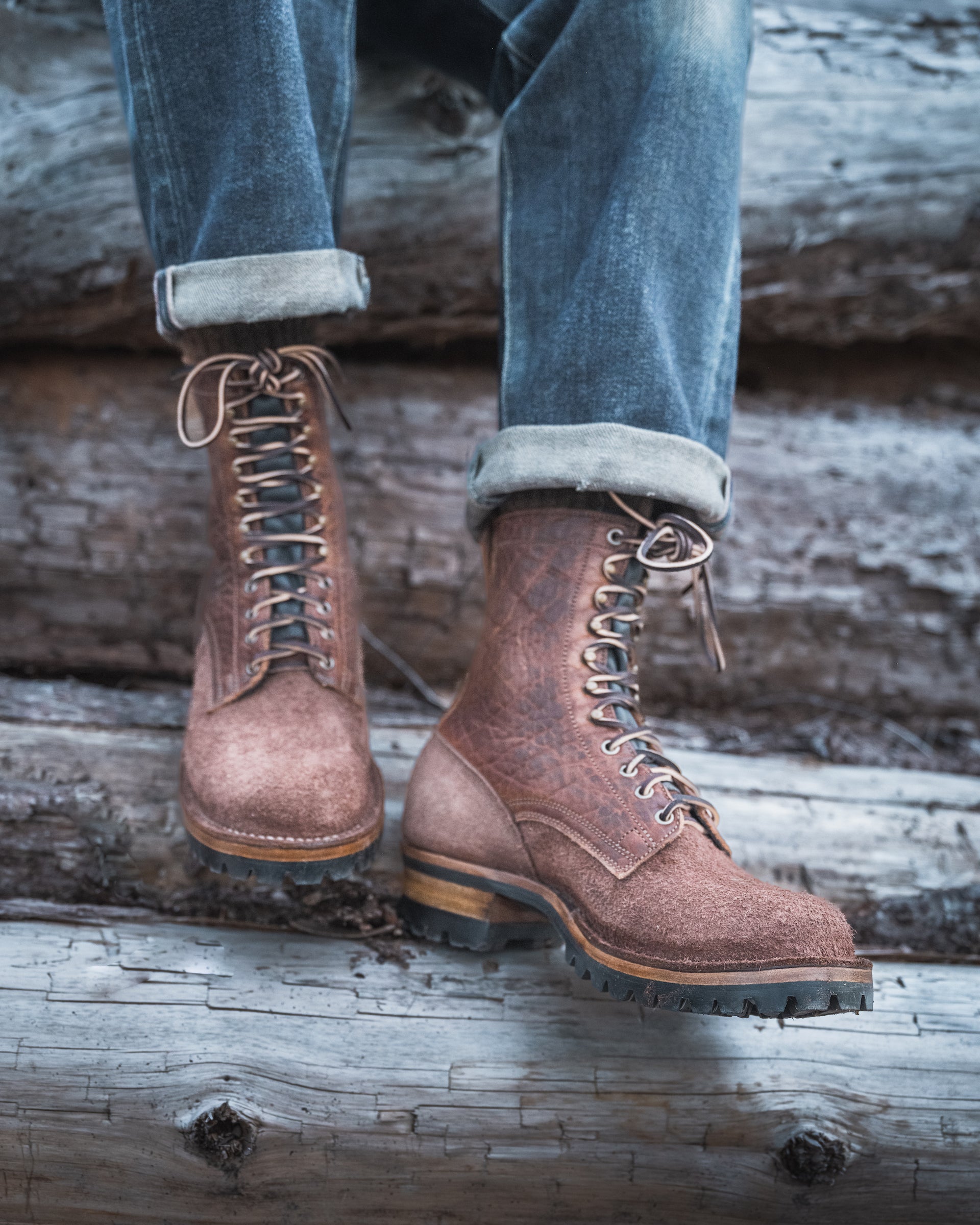 Drews 8-inch Logger Bison - Congnac – Drew's Boots