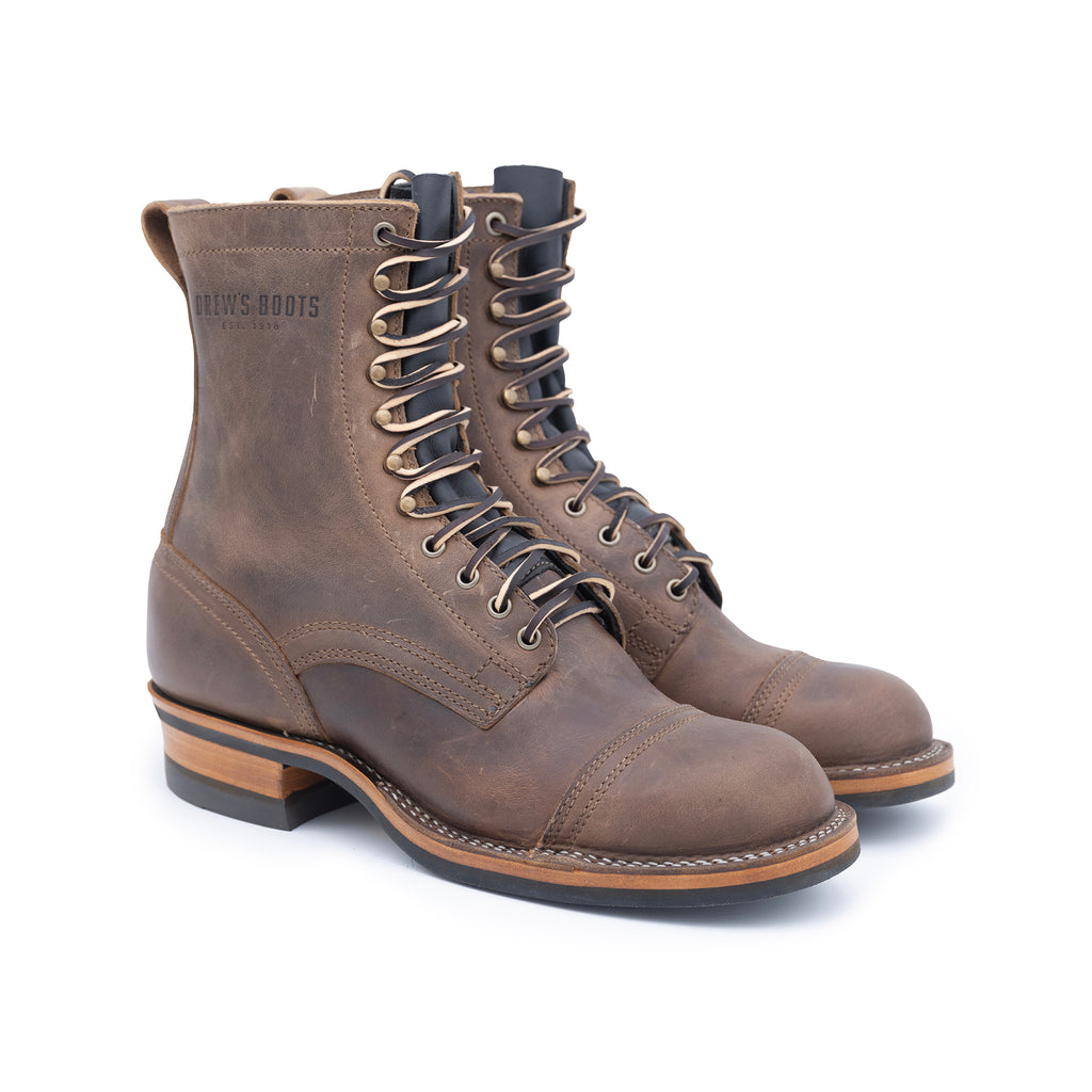 Drew's Lace-to-Toe Roughout - #DRLTT10VRO | Drew's Boots