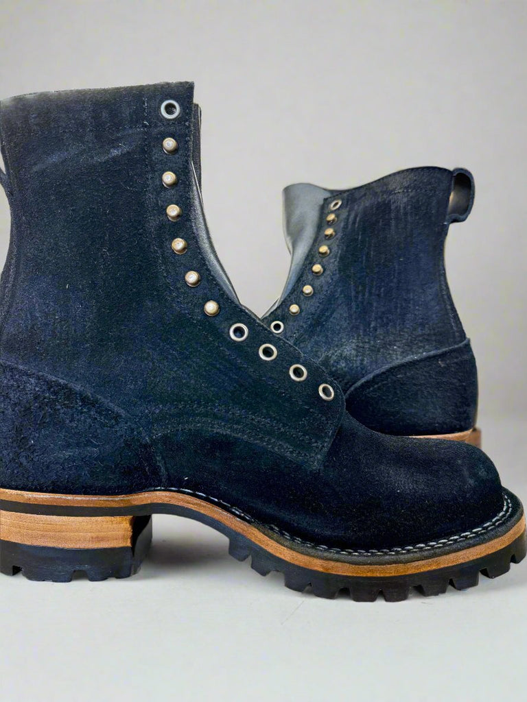 DF8V-BLKR drews black roughout logger work boot