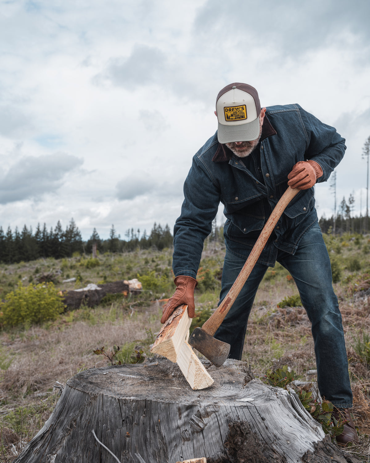 Logging Cap Drew's x Richardson Hi Pro Champ Trucker Cap - Logging – Drew's Boots
