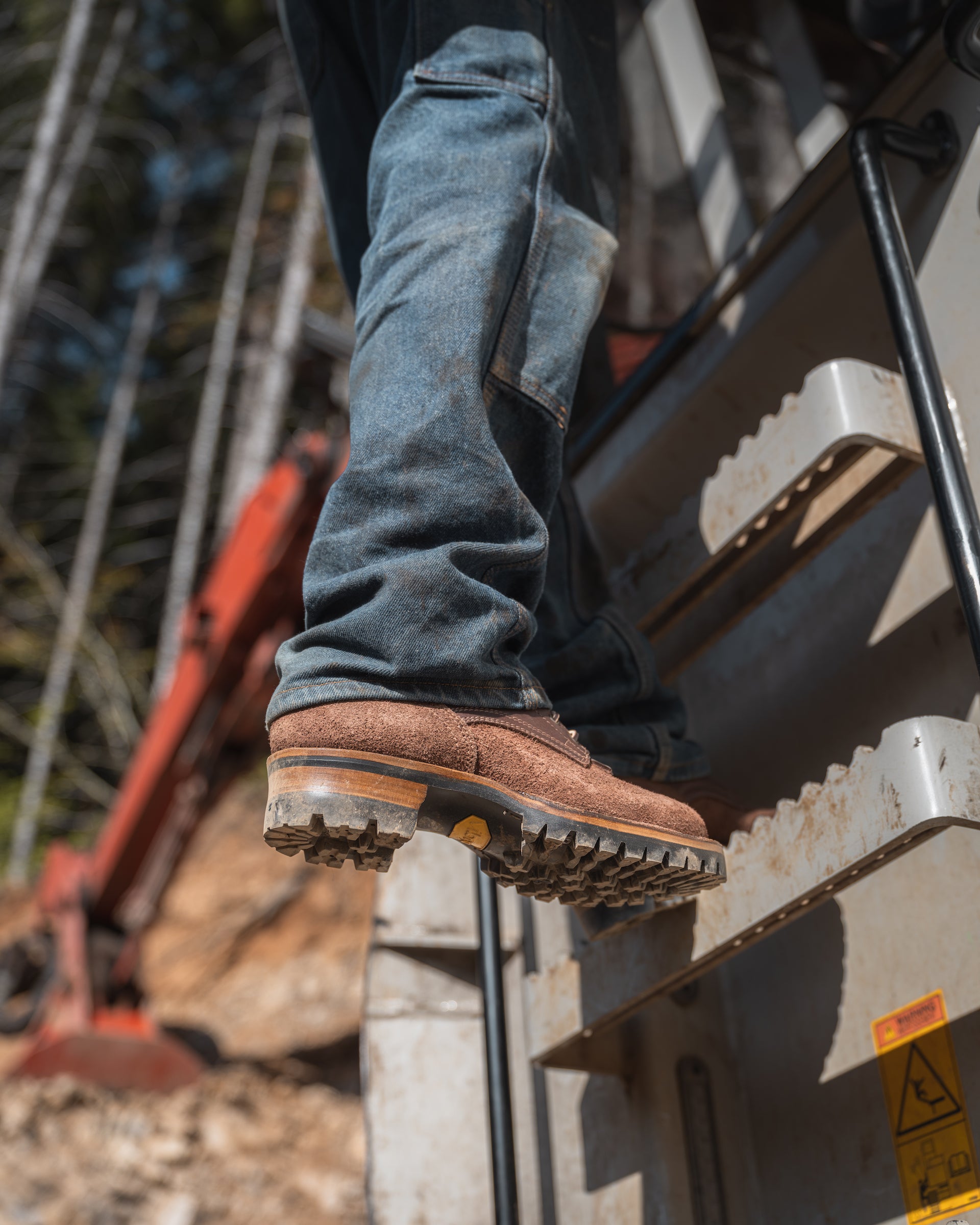 Drew's 10-Inch Leather Logger - Brown Combo Work Boots – Drew's Boots