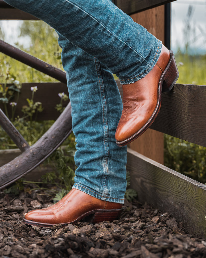 The Trevor Navy | Whiskey - Drew's Boots - Drew's Boots