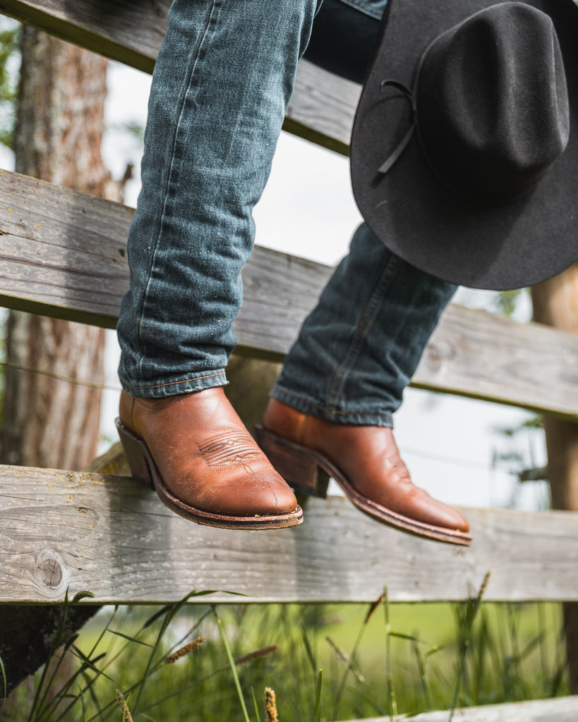 The Trevor Navy | Whiskey - Drew's Boots - Drew's Boots