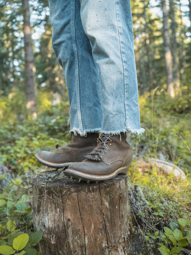 Drew’s 10” Logger Brown Rough Out - Drew's Boots - Drew's Boots
