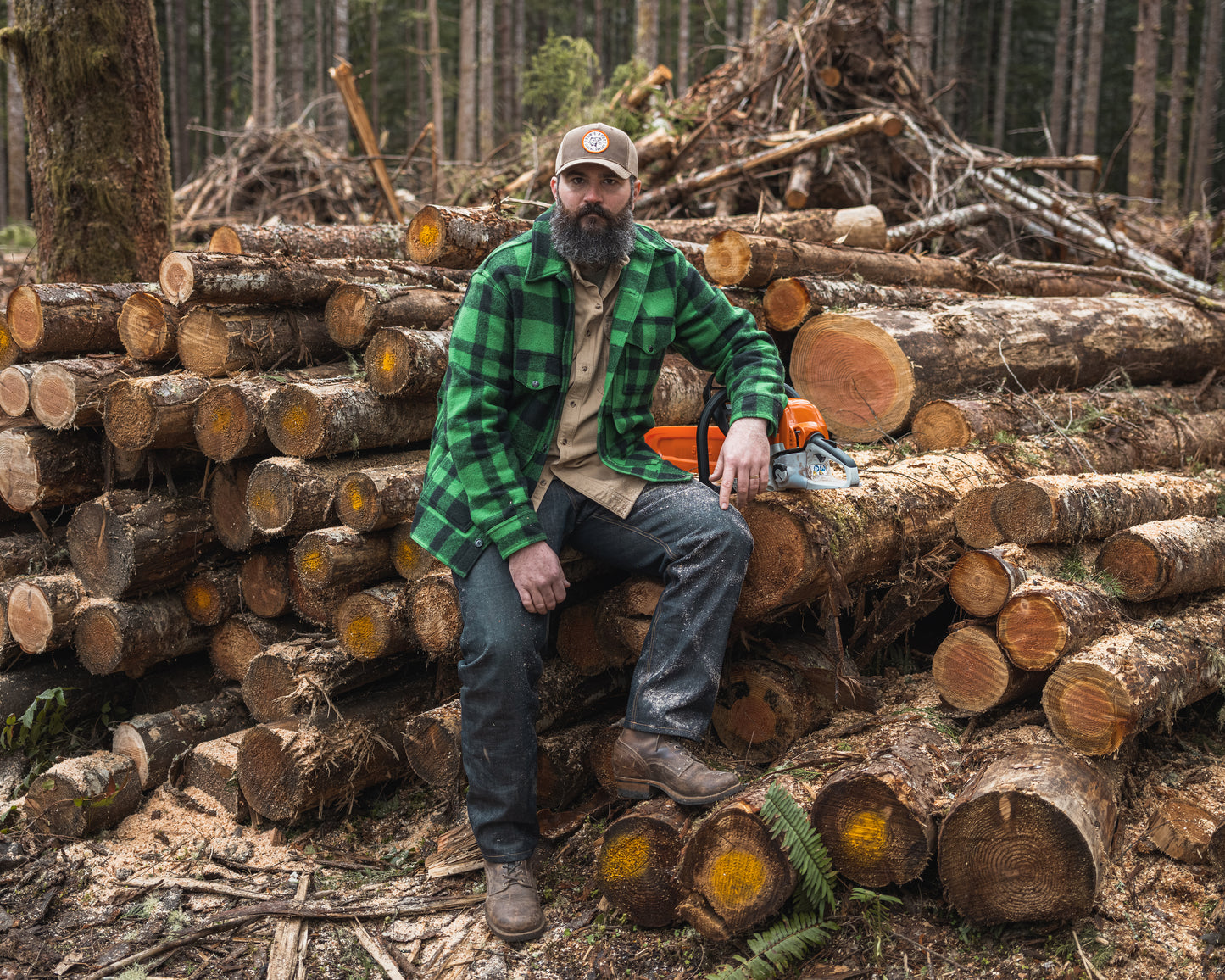 Drew's Fish Waxed Trucker Hat - Richardson - Drew's Boots