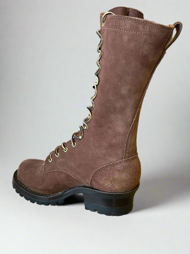 Drew's 12" Chocolate  Roughshot - #DROP12V leather  boots
