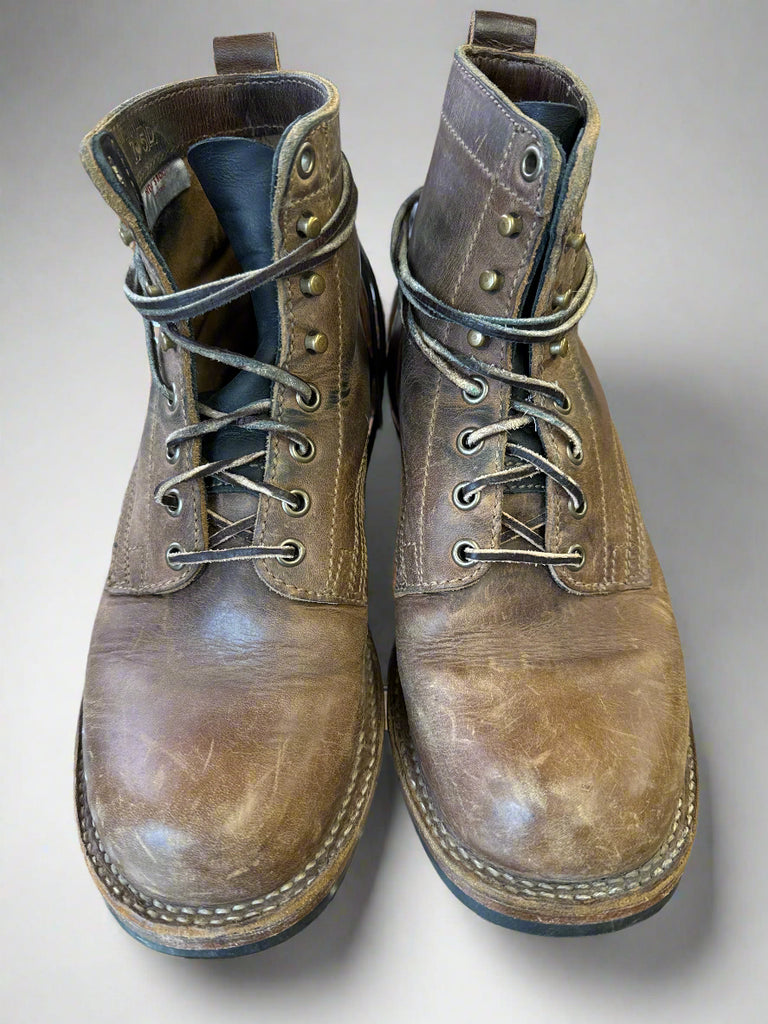 Drew's 6-Inch Contractor - Rowdy Smooth leather work boots 
