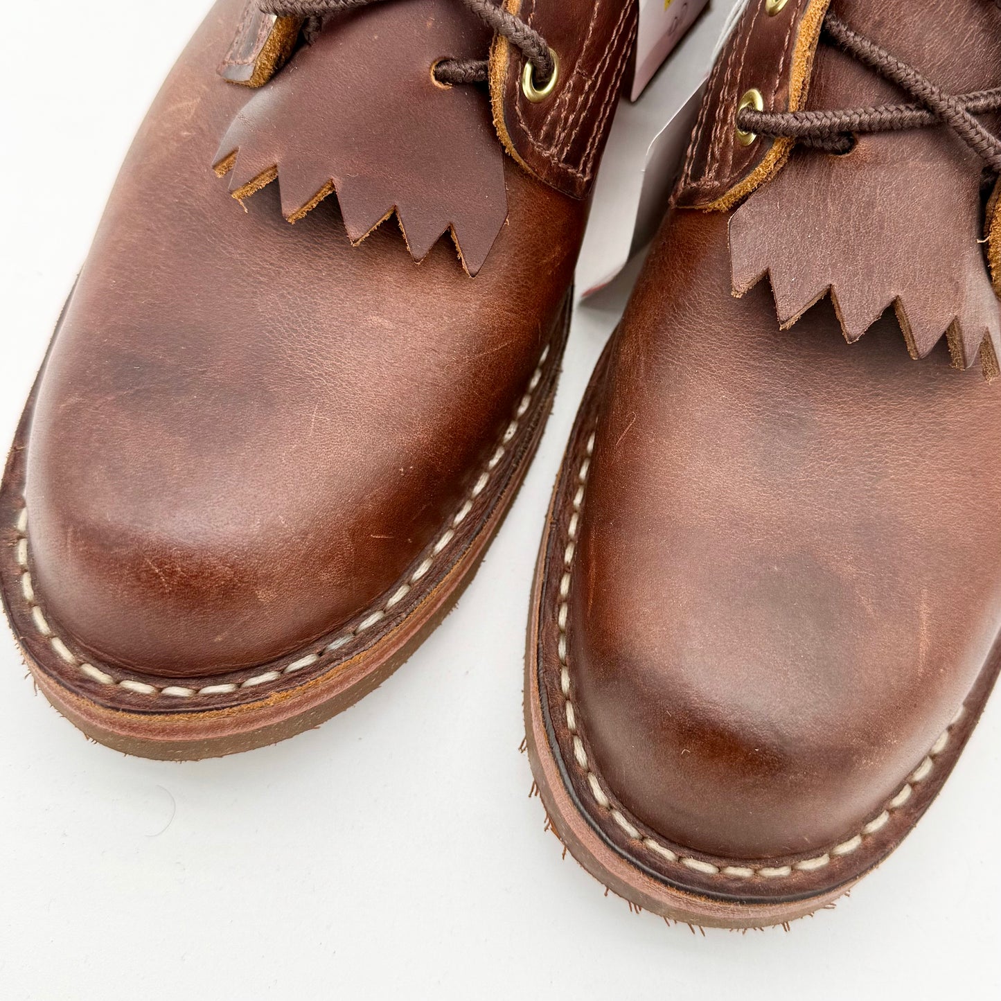 Drew's Brown Domaine Premium Leather Work Dress Boots Size 9D