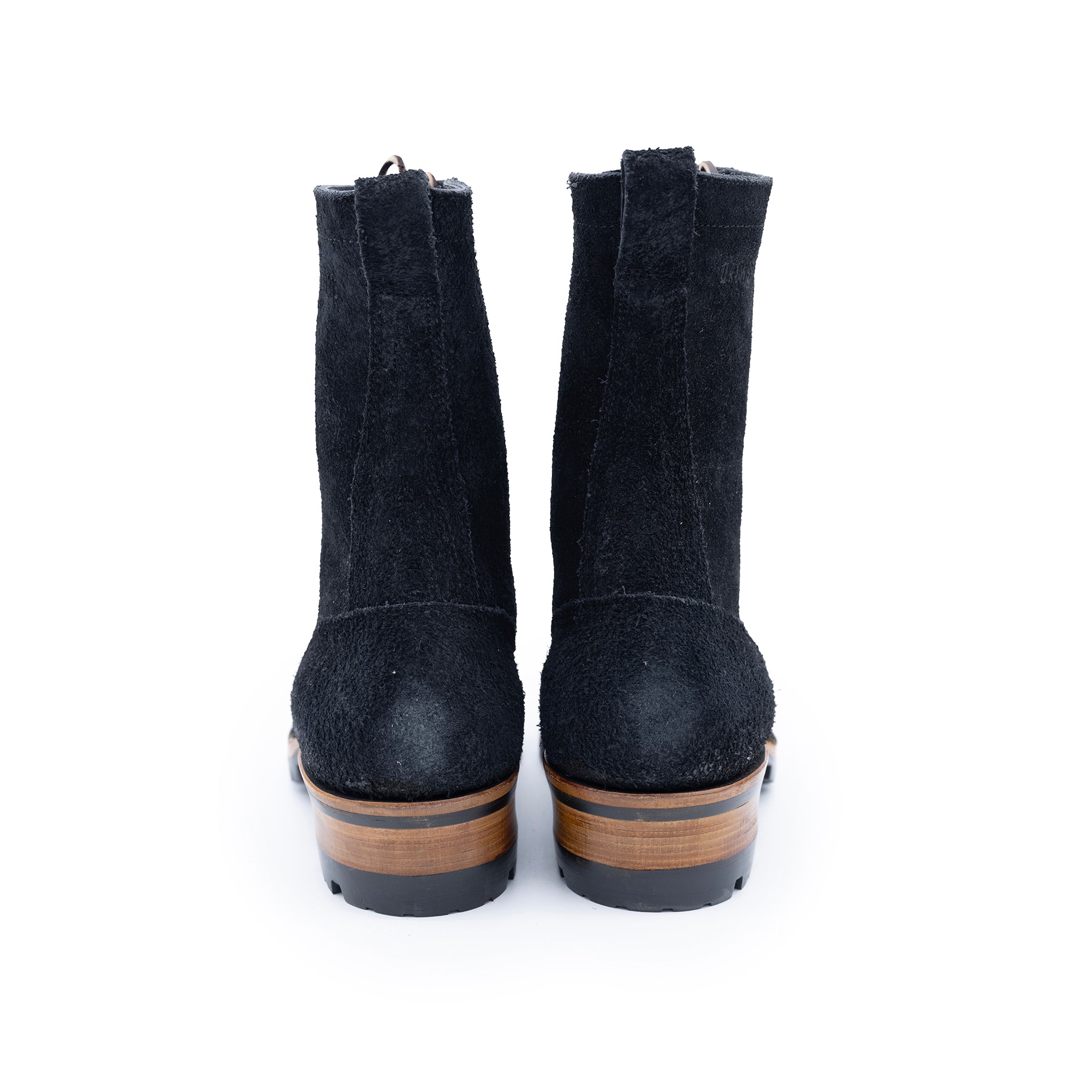 Doc Rough Out Drew's 10-Inch Logger - Black Rough Out | Drew's Boots
