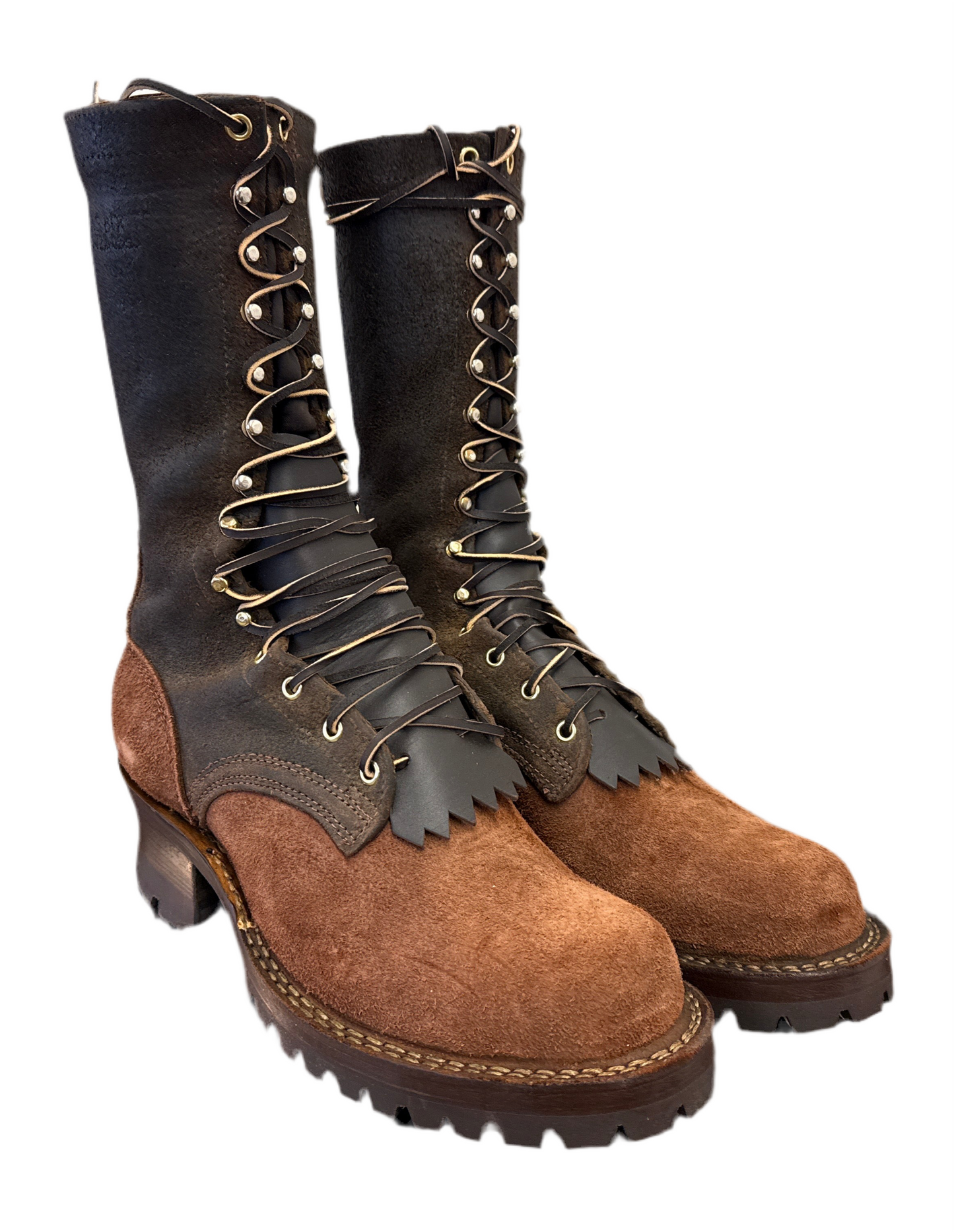 Rebuilt Drew's 12" Roughshot Size 10D - Drew's Boots - Drew's Boots