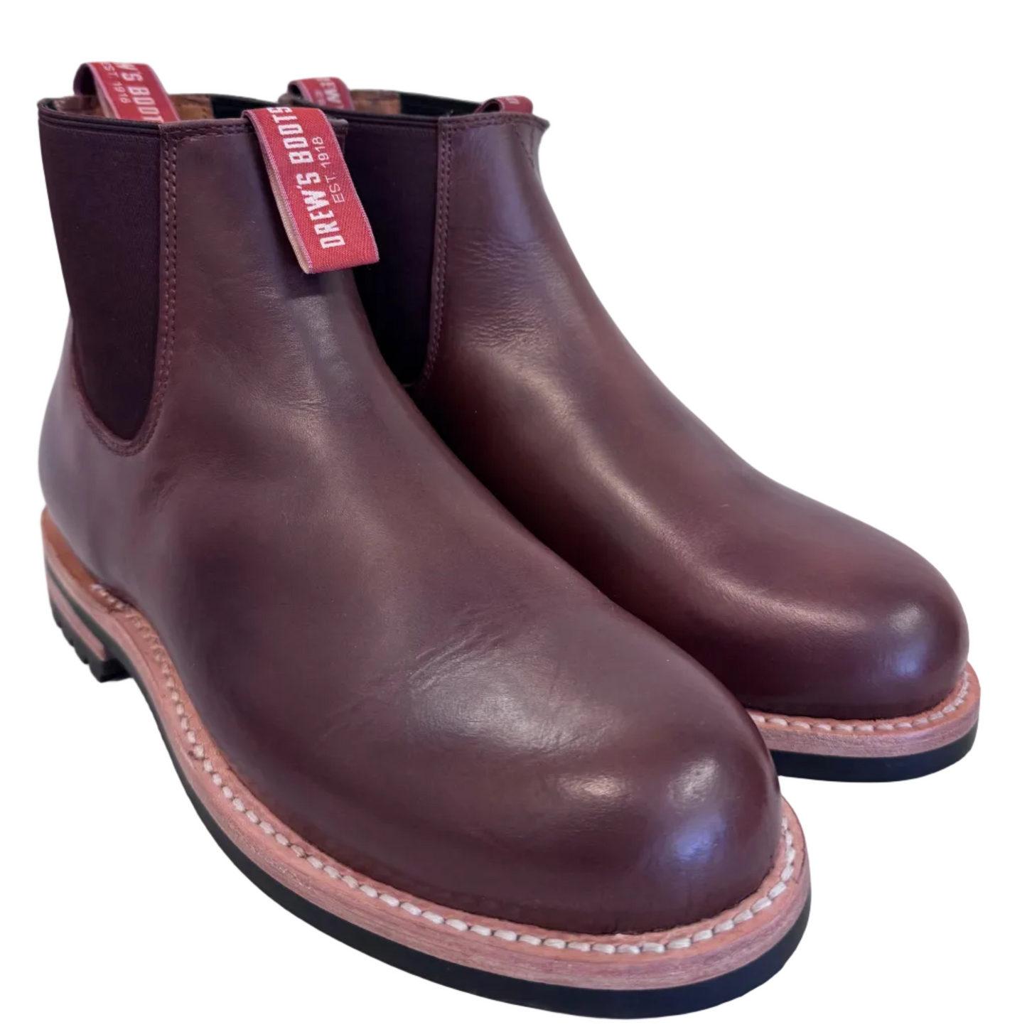 Drew’s Chelsea Chestnut Cowhide Size 8D - Drew's Boots - Drew's Boots