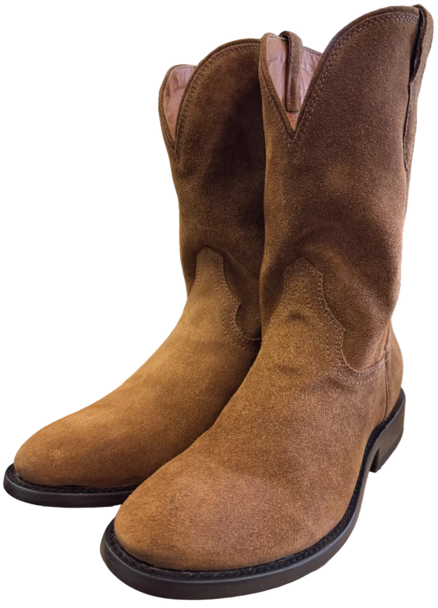 Drew's Suede Roper Size 11D - Drew's Boots - Drew's Boots