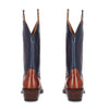 The Trevor Navy | Whiskey leather buckaroo cowboy boots