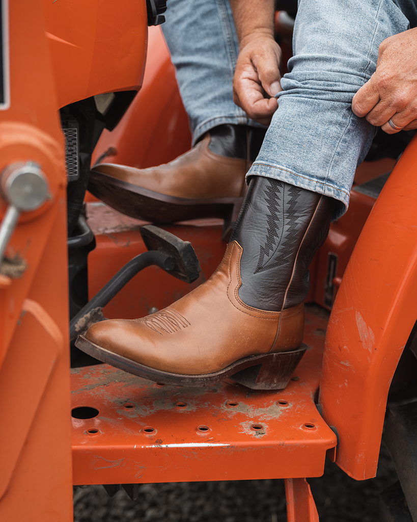 The Trevor Navy | Whiskey - Drew's Boots - Drew's Boots