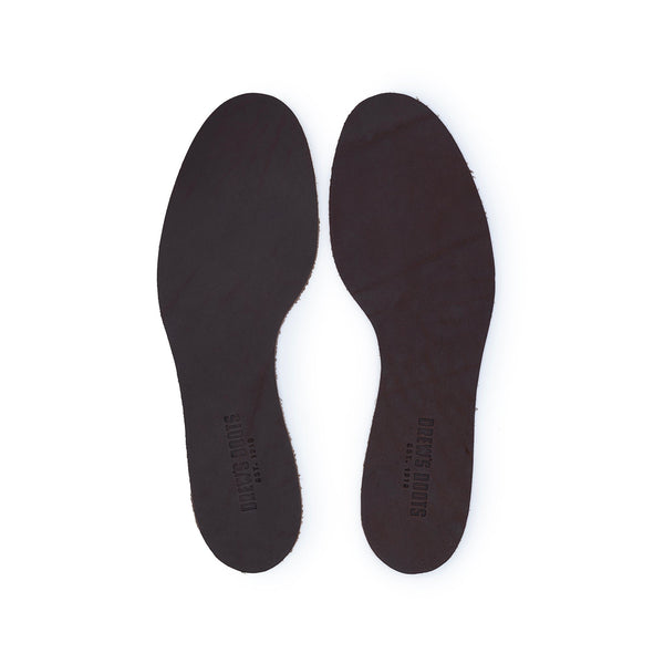 drew's brown leather boot insoles