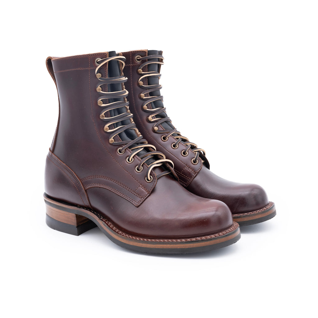 drews boots 8 inch contractor leather work boots plain toe