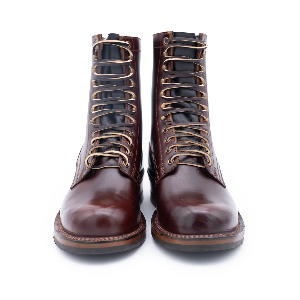 drews boots 8 inch contractor leather work boots plain toe