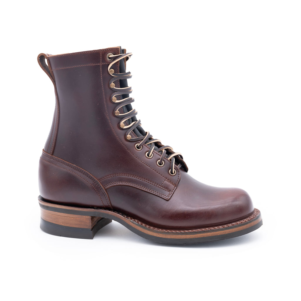 drews boots 8 inch contractor leather work boots plain toe