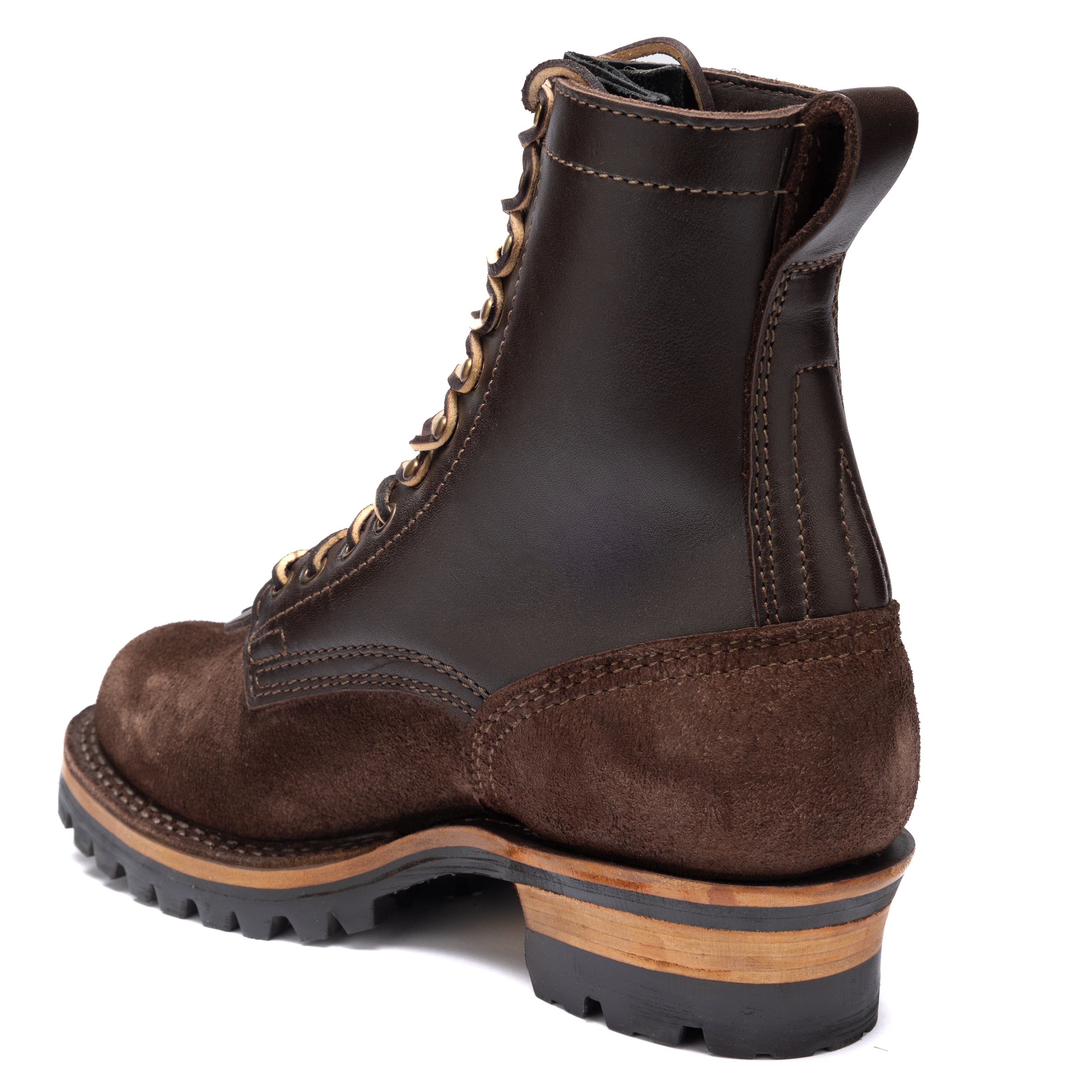 ●DREW Drew's 8-Inch Logger - Brown Combo – Drew's Boots