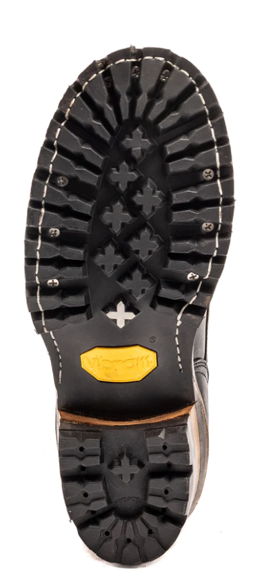 Drew's 10-Inch Logger - Black Rough Out - Drew's Boots - Drew's Boots