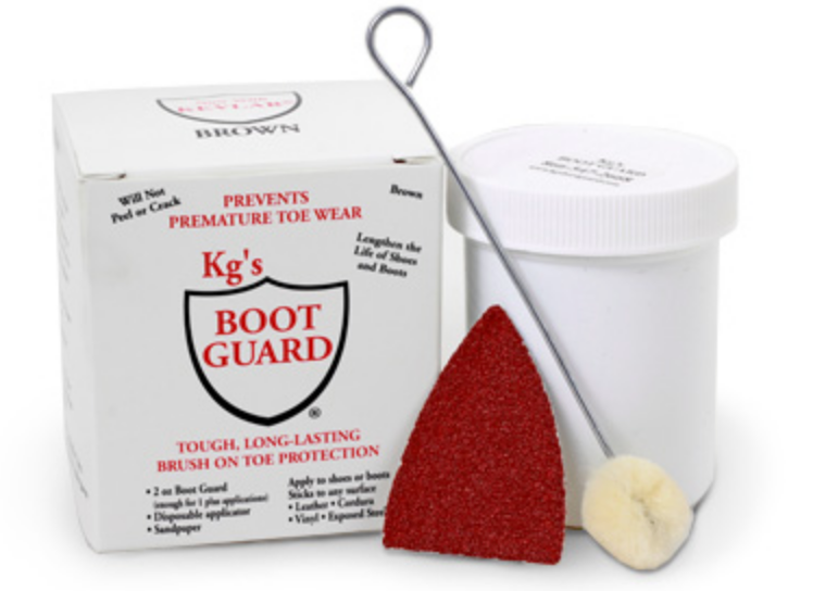 Kg's boot guard brush on hot sale toe protection